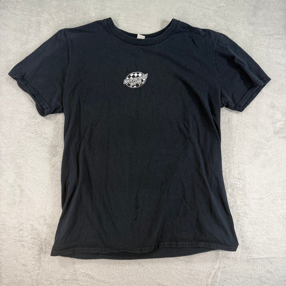 Vintage Y2K Ska Brewing Graphic T Shirt Black Medium  A